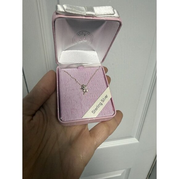 Disney Jewelry - Mickey Mouse .925 Sterling Silver Necklace Disney Park Authentic 17" Gift Boxed✿